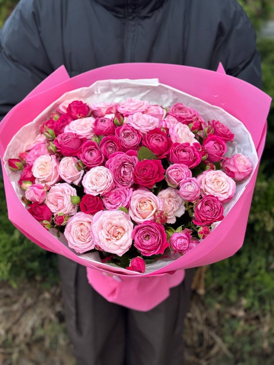 39 роз - Lady Bombastic и Majestic