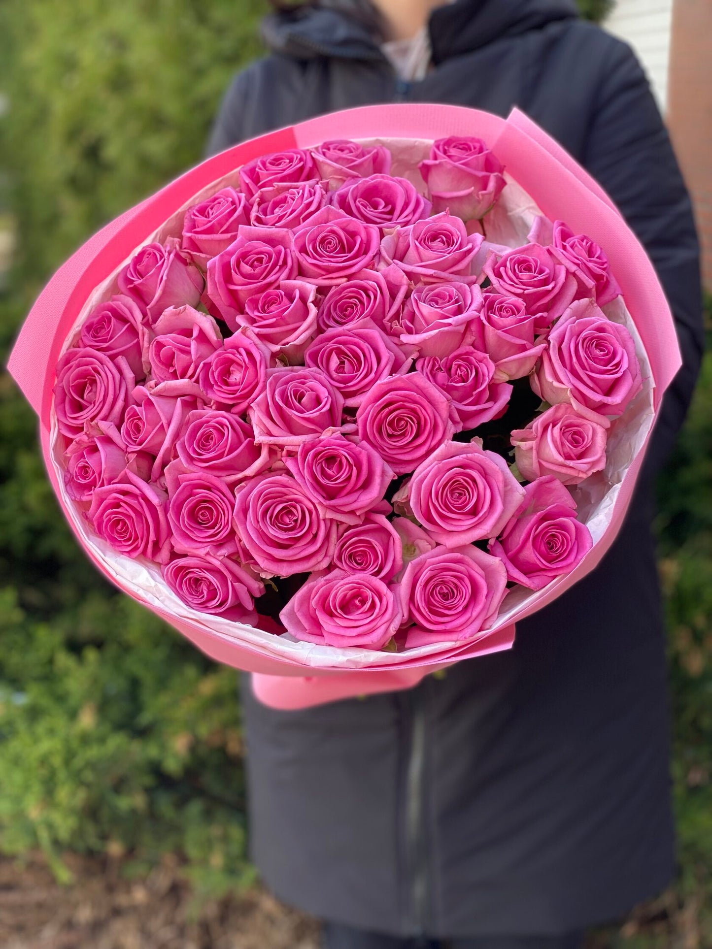 39 роз цвета морской волны