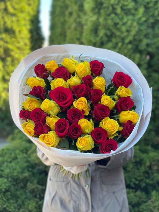 39 роз Penny Lane и Grand Prix