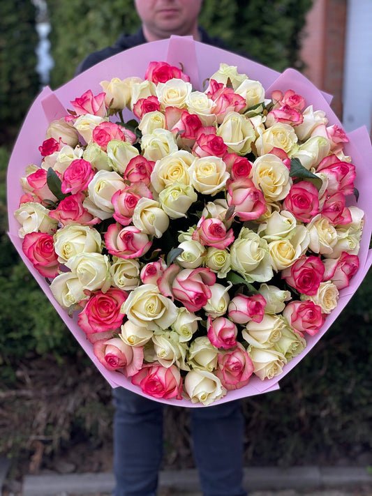 101 Rosen Sorte Jumilia und Avalanche