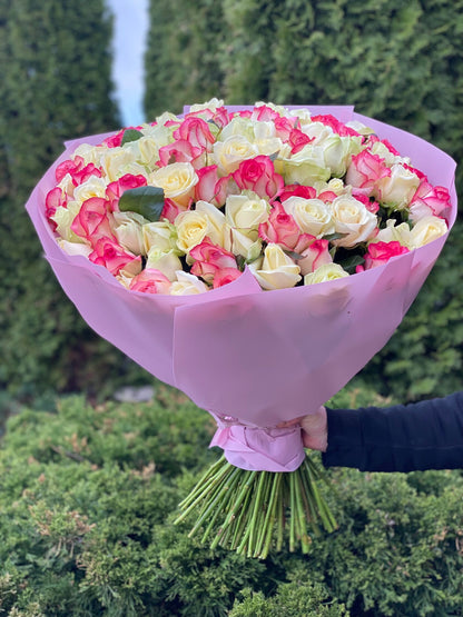 101 Rosen Sorte Jumilia und Avalanche