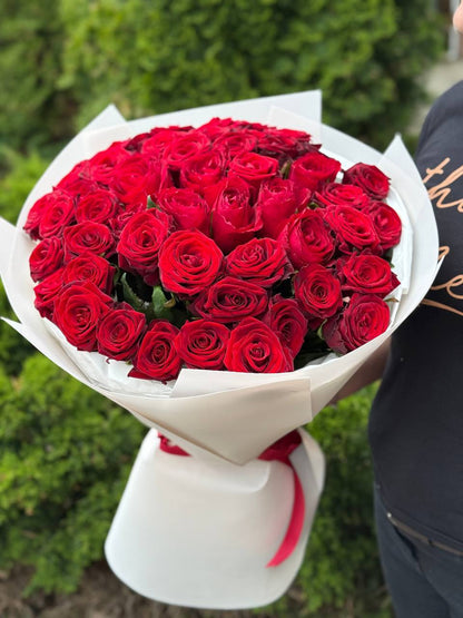 51 Rosen der Sorte Red Naomi