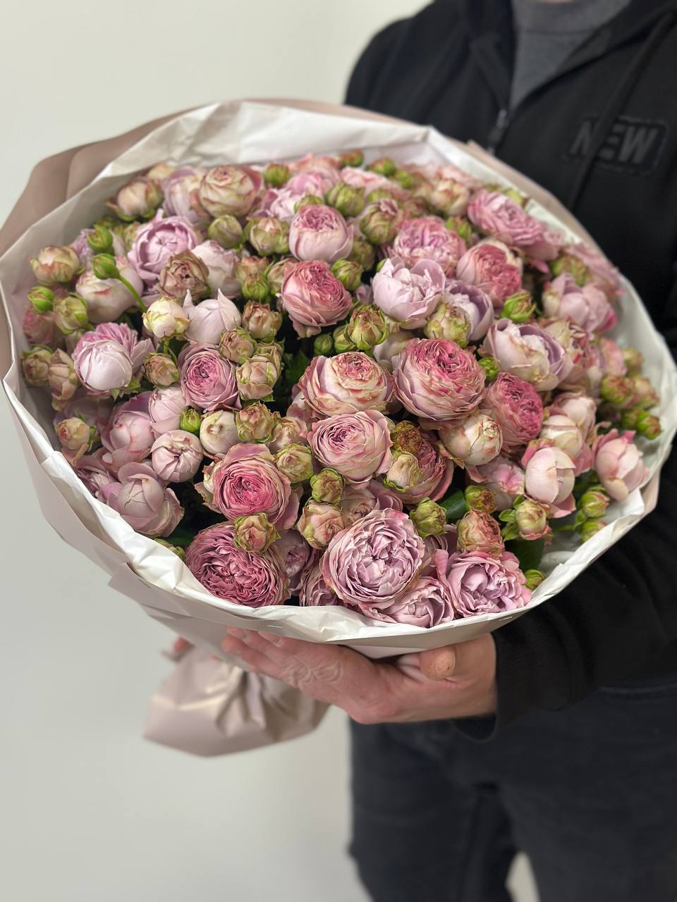 39 verzweigte pfingstrosenähnliche Rosen Sorte Lavendel